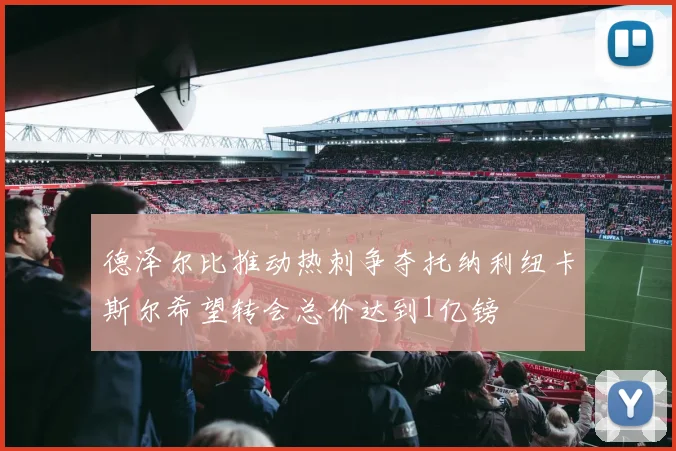 德泽尔比推动热刺争夺托纳利纽卡斯尔希望转会总价达到1亿镑